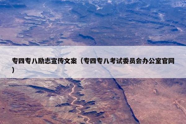 专四专八励志宣传文案（专四专八考试委员会办公室官网）