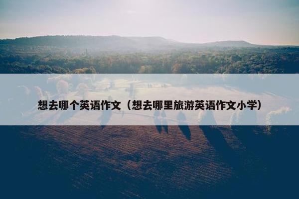 想去哪个英语作文（想去哪里旅游英语作文小学）