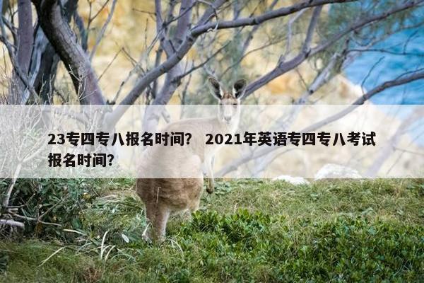 23专四专八报名时间？ 2021年英语专四专八考试报名时间？