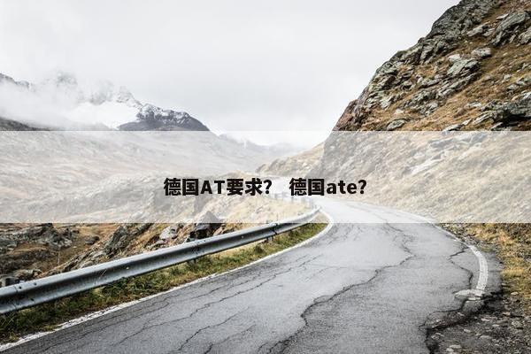 德国AT要求？ 德国ate？
