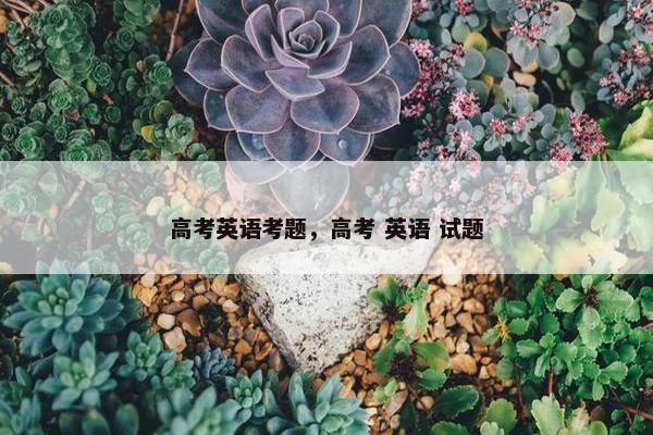 高考英语考题，高考 英语 试题