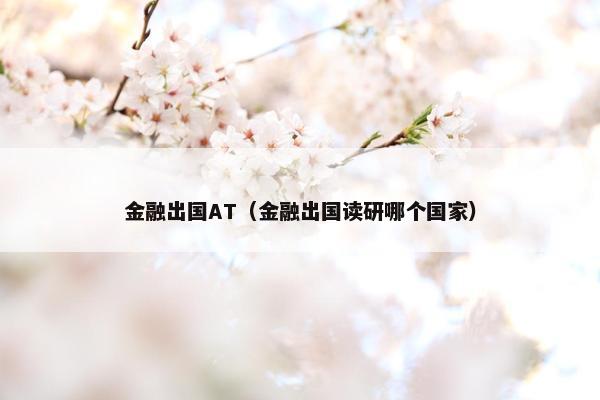 金融出国AT（金融出国读研哪个国家）