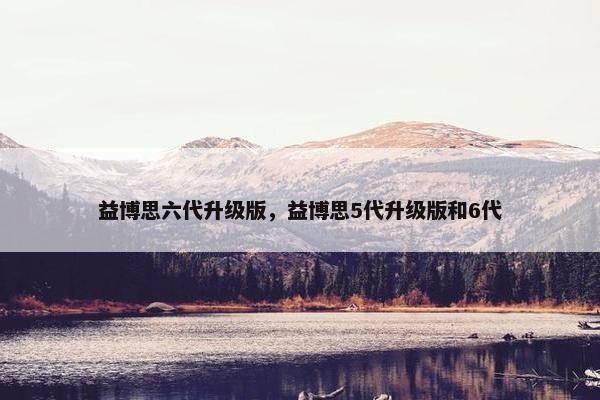 益博思六代升级版，益博思5代升级版和6代