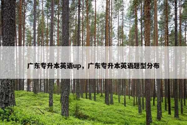 广东专升本英语up，广东专升本英语题型分布