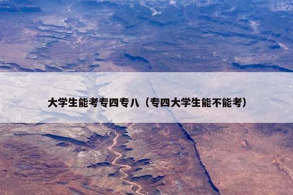 大学生能考专四专八（专四大学生能不能考）