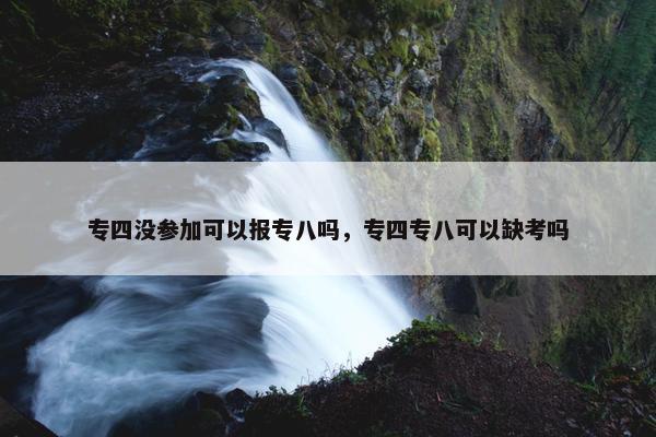 专四没参加可以报专八吗，专四专八可以缺考吗