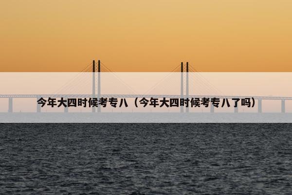 今年大四时候考专八（今年大四时候考专八了吗）