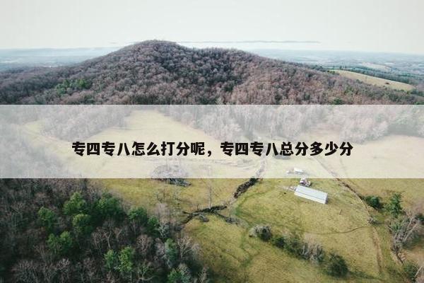专四专八怎么打分呢，专四专八总分多少分