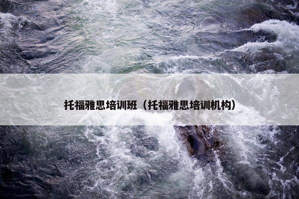 托福雅思培训班（托福雅思培训机构）