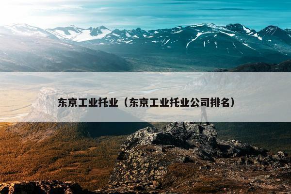 东京工业托业（东京工业托业公司排名）