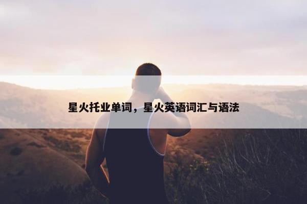 星火托业单词，星火英语词汇与语法