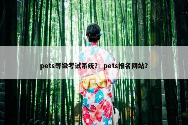 pets等级考试系统？ pets报名网站？