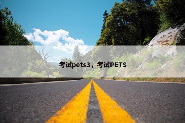 考试pets3，考试PETS