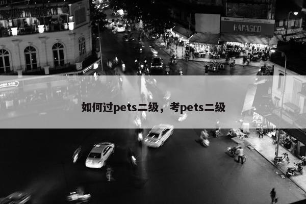 如何过pets二级，考pets二级