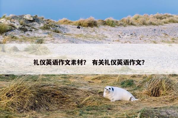 礼仪英语作文素材？ 有关礼仪英语作文？