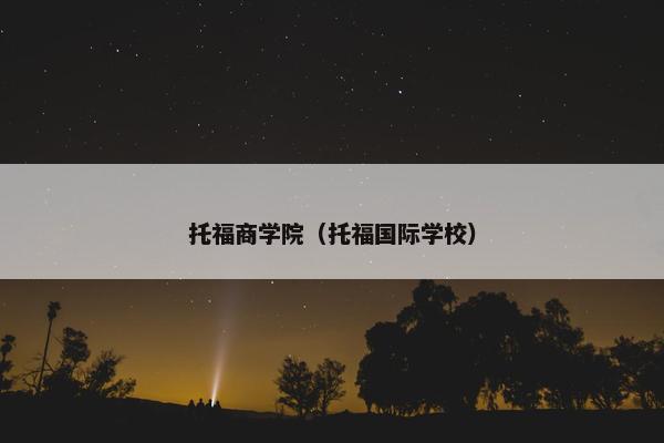 托福商学院（托福国际学校）