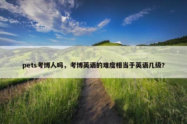 pets考博人吗，考博英语的难度相当于英语几级?