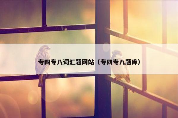 专四专八词汇题网站（专四专八题库）