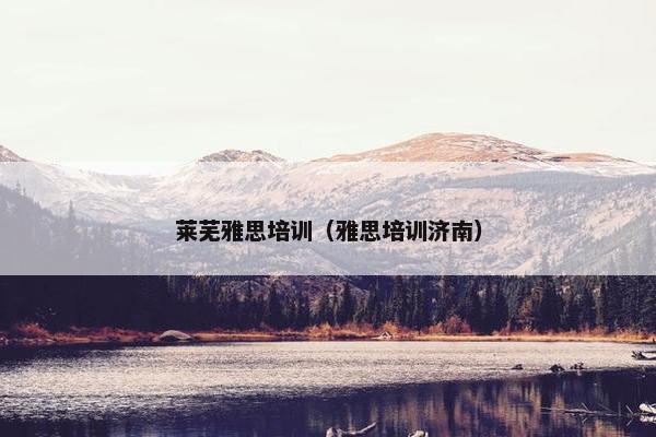 莱芜雅思培训（雅思培训济南）