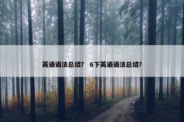 英语语法总结？ 6下英语语法总结？