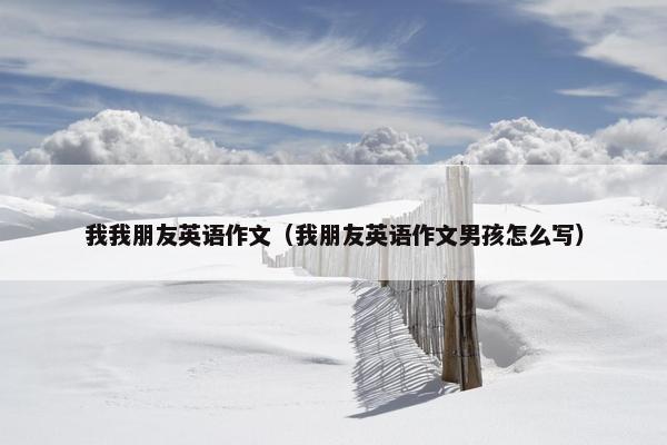 我我朋友英语作文（我朋友英语作文男孩怎么写）