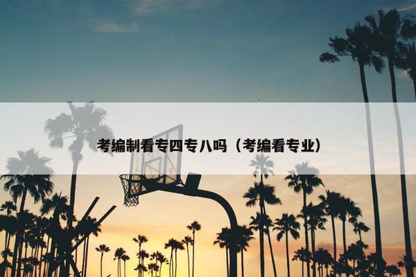 考编制看专四专八吗（考编看专业）