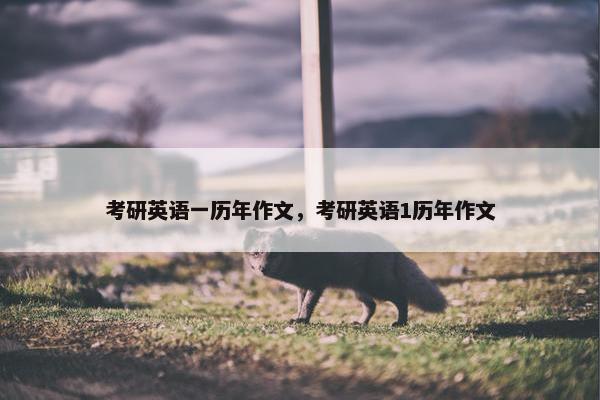 考研英语一历年作文，考研英语1历年作文