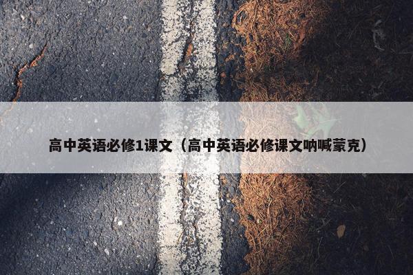高中英语必修1课文（高中英语必修课文呐喊蒙克）