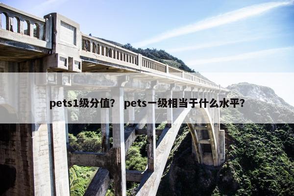 pets1级分值？ pets一级相当于什么水平？