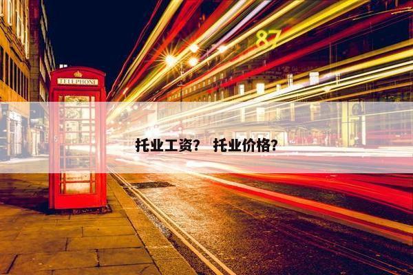 托业工资？ 托业价格？