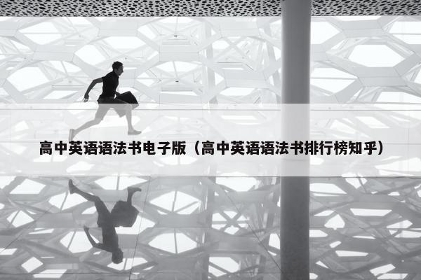 高中英语语法书电子版（高中英语语法书排行榜知乎）
