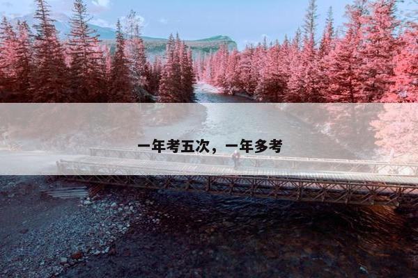 一年考五次，一年多考