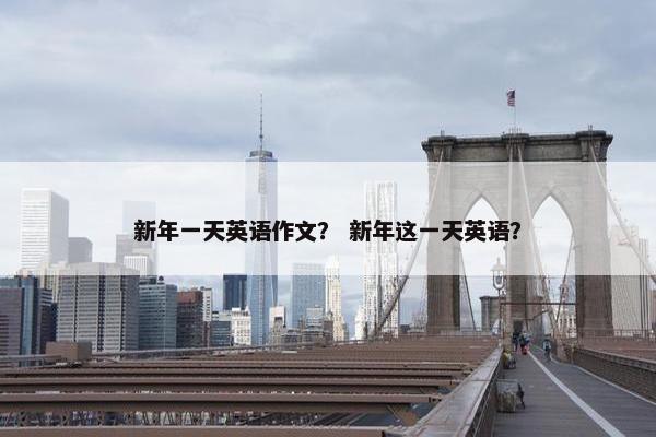 新年一天英语作文？ 新年这一天英语？
