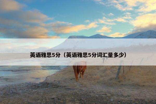英语雅思5分（英语雅思5分词汇量多少）