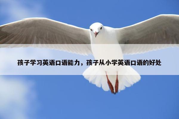 孩子学习英语口语能力，孩子从小学英语口语的好处