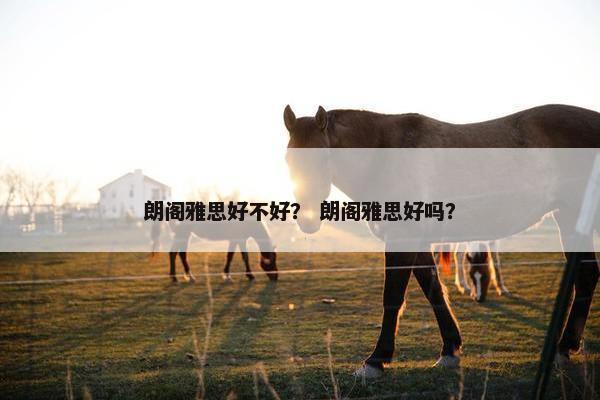 朗阁雅思好不好？ 朗阁雅思好吗？