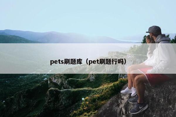 pets刷题库（pet刷题行吗）