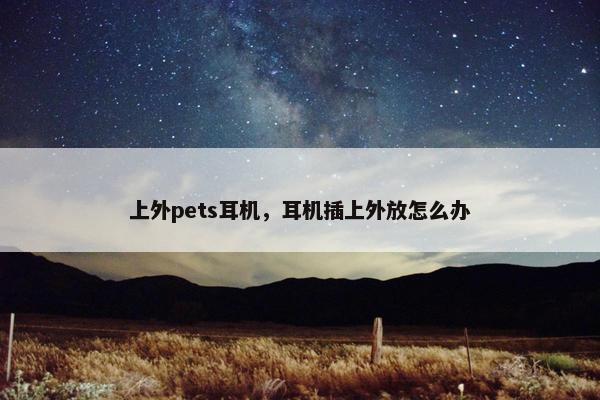 上外pets耳机，耳机插上外放怎么办