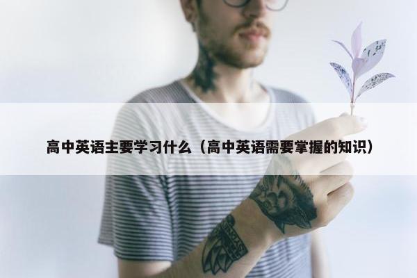 高中英语主要学习什么（高中英语需要掌握的知识）