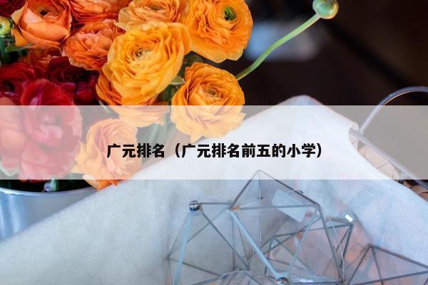 广元排名（广元排名前五的小学）
