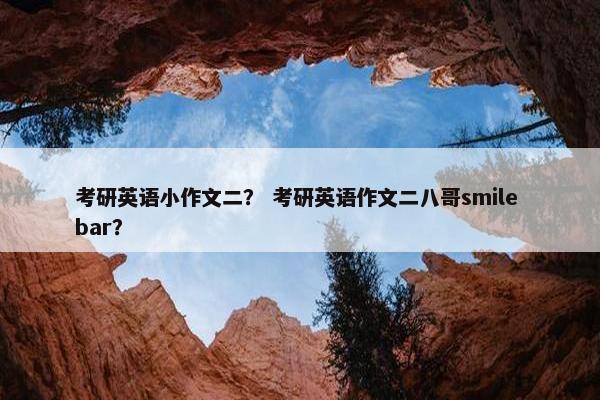 考研英语小作文二？ 考研英语作文二八哥smile bar？