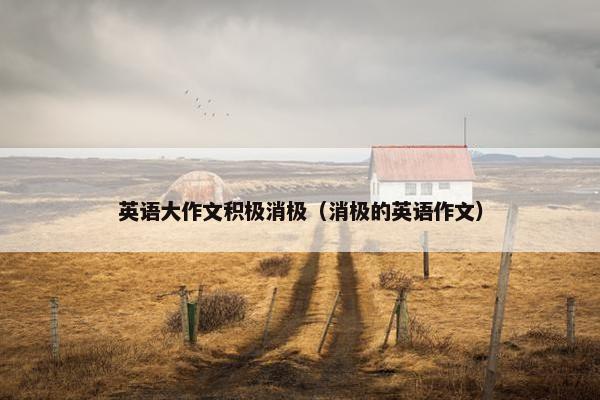 英语大作文积极消极（消极的英语作文）