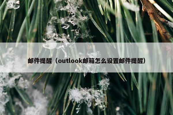 邮件提醒（outlook邮箱怎么设置邮件提醒）