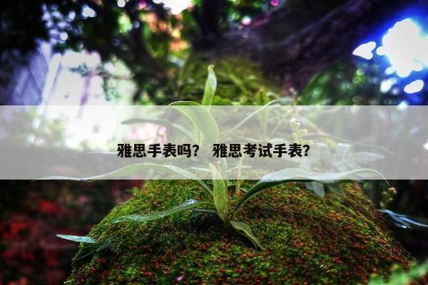 雅思手表吗？ 雅思考试手表？