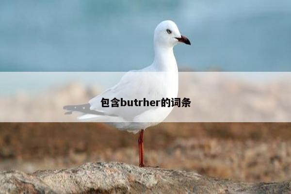 包含butrher的词条