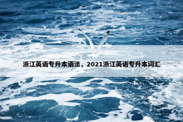 浙江英语专升本语法，2021浙江英语专升本词汇