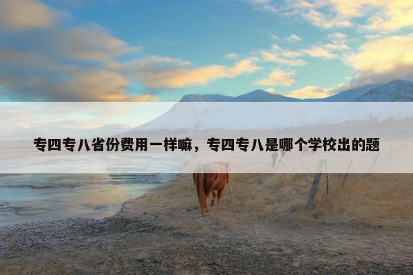 专四专八省份费用一样嘛，专四专八是哪个学校出的题