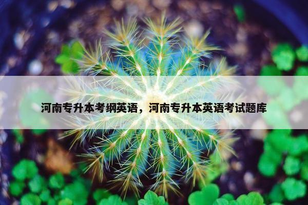 河南专升本考纲英语，河南专升本英语考试题库