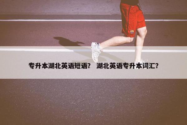 专升本湖北英语短语？ 湖北英语专升本词汇？