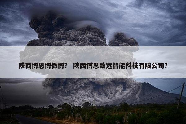 陕西博思博微博？ 陕西博思致远智能科技有限公司？